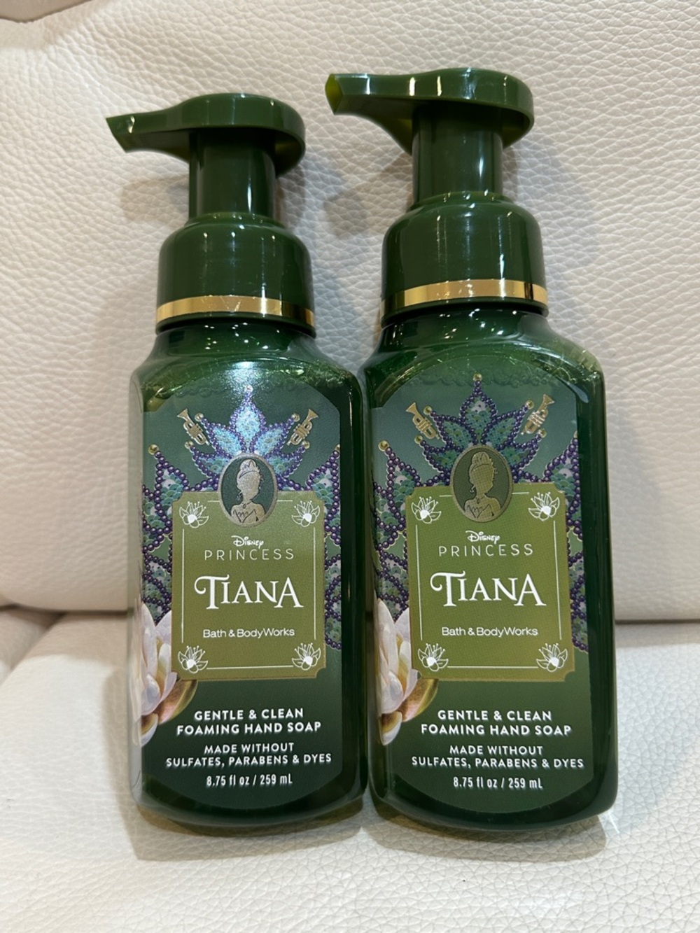 Bath & Body Works Disney Princess Tiana Foaming Hand Soap Bundle of 2